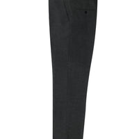 Dark Gray 6 Drop Regular Fit Standard Cut Classic Fabric Wool Trousers