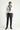 Koyu Antrasit Slim Fit Dar Kesim Yünlü Klasik Kumaş Pantolon