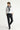 Koyu Antrasit Slim Fit Dar Kesim Yünlü Klasik Kumaş Pantolon