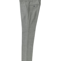 Orta Gri Slim Fit Dar Kesim Yünlü Klasik Kumaş Pantolon