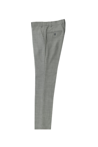  Orta Gri 7 Drop Slim Fit Dar Kesim Yünlü Klasik Kumaş Pantolon