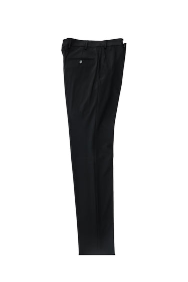  Siyah Slim Fit Dar Kesim Yünlü Klasik Kumaş Pantolon