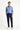 Orta Lacivert Slim Fit Dar Kesim Yünlü Klasik Kumaş Pantolon