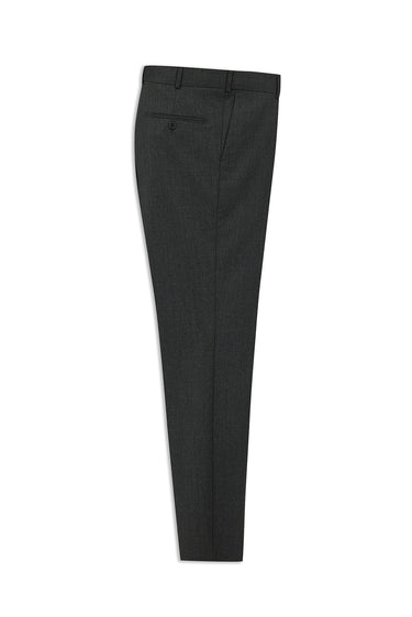 Koyu Füme Slim Fit Dar Kesim Yünlü Klasik Kumaş Pantolon