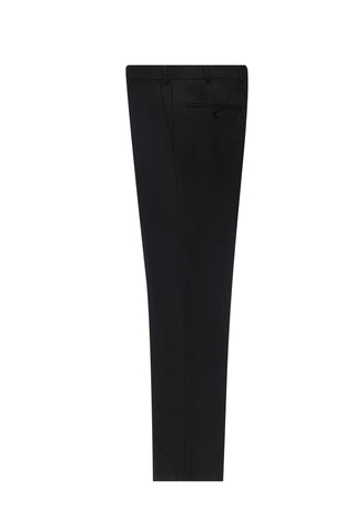  Siyah 7 Drop Slim Fit Dar Kesim Yünlü Klasik Kumaş Pantolon