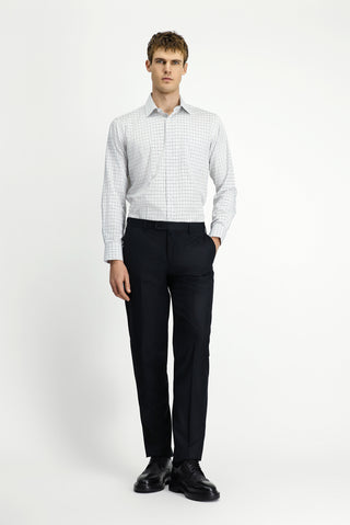  Siyah 6 Drop Regular Fit Standart Kesim Çizgili Klasik Kuma? Pantolon-Ki??l?