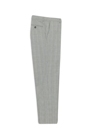  Orta Füme 7 Drop Slim Fit Dar Kesim Ekose Klasik Kuma? Pantolon-Ki??l?