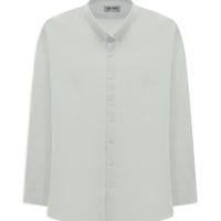 Beyaz Uzun Kol Slim Fit Düğmeli Yaka Pamuklu Kolay Ütülenebilir Gömlek