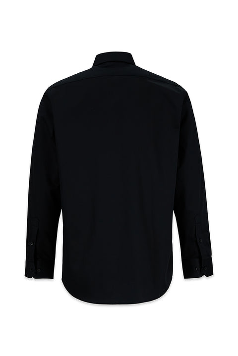 Black Long Sleeve Regular Fit Non-Iron Shirt