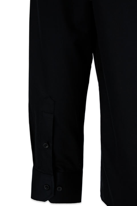 Black Long Sleeve Regular Fit Non-Iron Shirt