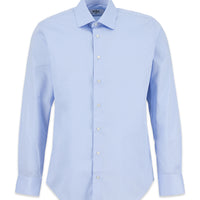 Uçuk Mavi Uzun Kol Slim Fit Non Iron Ütü Gerektirmeyen %100 Pamuk Klasik Gömlek