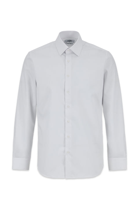 Beyaz Uzun Kol Slim Fit Non Iron Ütü Gerektirmeyen %100 Pamuk Klasik Gömlek