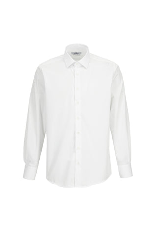  Beyaz-Beyaz 2'li Uzun Kol Regular Fit Pamuklu Ütü Gerektirmeyen Pamuklu Klasik Non Iron Gömlek Seti