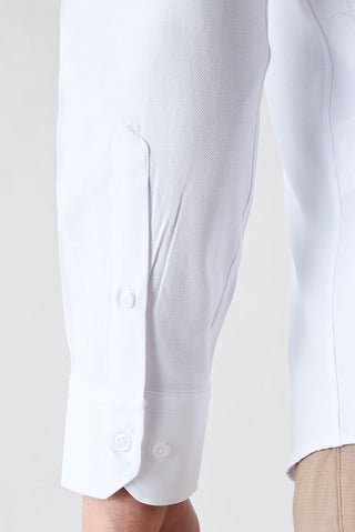  Beyaz Uzun Kol Slim Fit Oxford 4 Mevsim Pamuklu Kolay Ütülenebilir Klasik Gömlek
