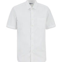 White Short Sleeve Regular Fit Non-Iron Shirt