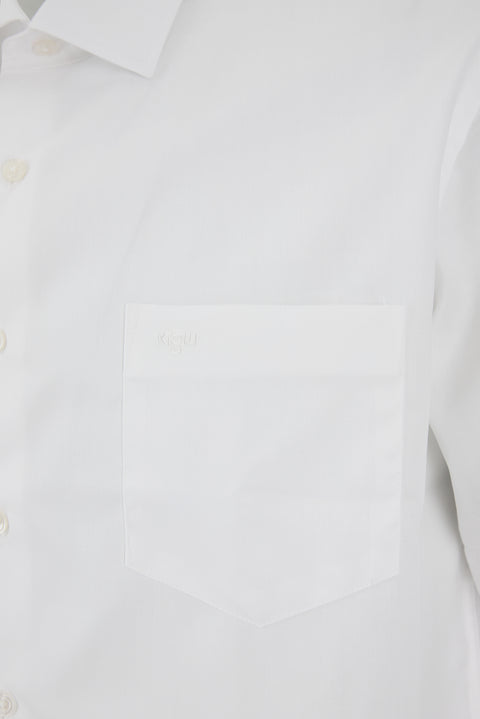 White Short Sleeve Regular Fit Non-Iron Shirt