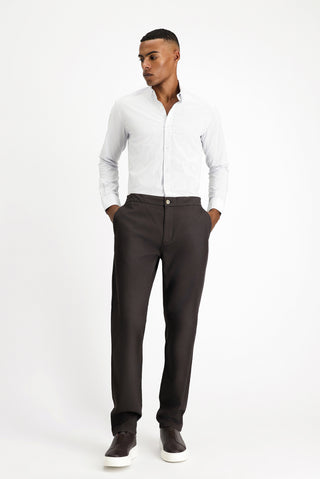  Açık Lacivert Uzun Kol Slim Fit Dar Kesim Desenli Klasik Pamuk Gömlek