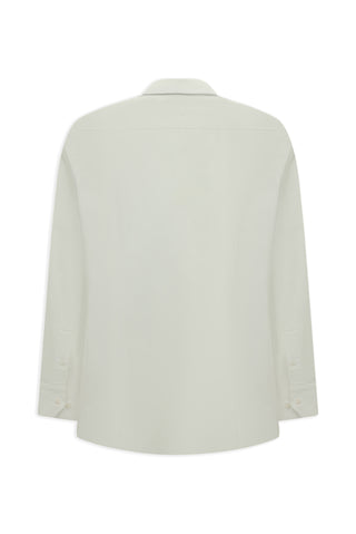  Beyaz Uzun Kol Slim Fit Dar Kesim Klasik Desenli Pamuk Gömlek