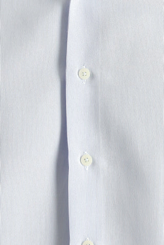  Açık Mavi Uzun Kol Slim Fit Dar Kesim Klasik Desenli Pamuklu Kolay Ütülenebilir Gömlek