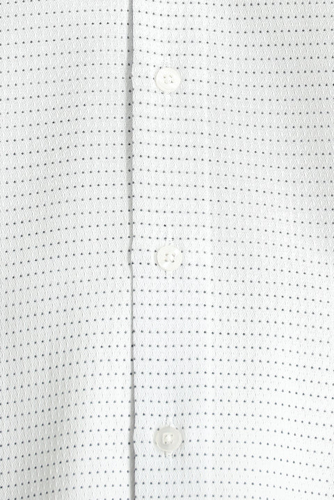 Mavi Uzun Kol Slim Fit Dar Kesim Klasik Desenli Pamuklu Kolay Ütülenebilir Gömlek