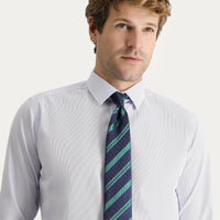 Açık Mavi Uzun Kol Slim Fit Dar Kesim Non Iron Pamuklu Gömlek