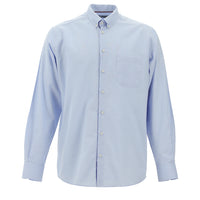 Açık Mavi Uzun Kol Regular Fit Oxford Desenli Pamuk Düğmeli Yaka Gömlek