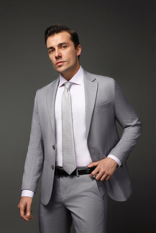  Pembe Uzun Kol Klasik Desenli Pamuk Gömlek