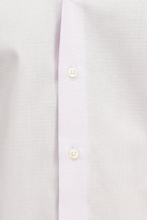 Pembe Uzun Kol Klasik Desenli Pamuk Gömlek