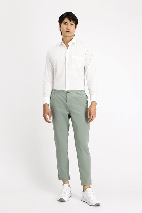 Beyaz Uzun Kol Non Iron Klasik Desenli Pamuklu Gömlek