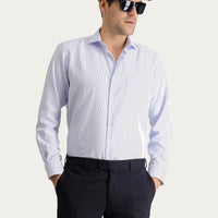 Açık Mavi Uzun Kol Klasik Non Iron Pamuklu Gömlek