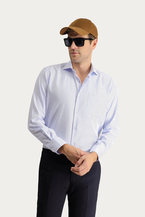 Light Blue Long Sleeve Classic Non-Iron Cotton Shirt