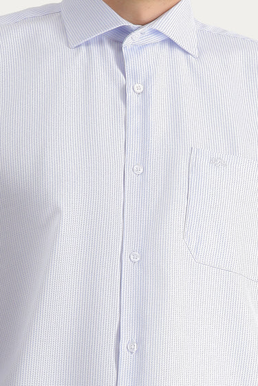 Açık Mavi Uzun Kol Klasik Non Iron Pamuklu Gömlek