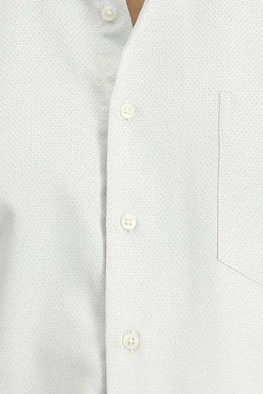 Açık Bej Uzun Kol Klasik Desenli Pamuklu Kolay Ütülenebilir Gömlek