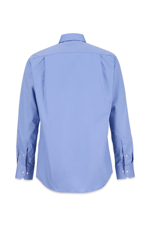 Açık Mavi Uzun Kol Non Iron Ütü Gerektirmeyen Saten Regular Fit Klasik Pamuklu Gömlek