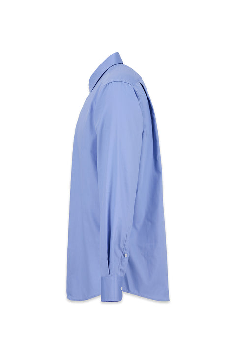 Açık Mavi Uzun Kol Non Iron Ütü Gerektirmeyen Saten Regular Fit Klasik Pamuklu Gömlek