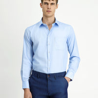 Light Blue Long Sleeve Classic Non-Iron Cotton Shirt