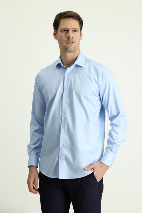 Açık Mavi U. KOL GÖMLEK