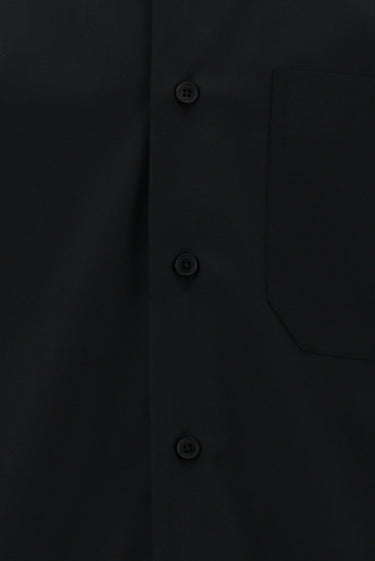 Siyah Uzun Kol Regular Fit Non Iron Ütü Gerektirmeyen Pamuklu Gömlek