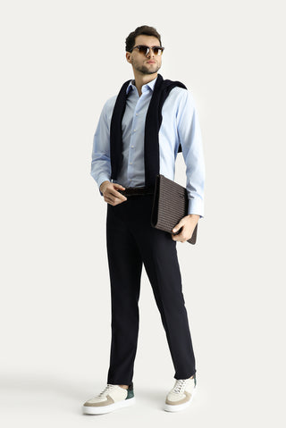  Uçuk Mavi Uzun Kol Regular Fit Non Iron Ütü Gerektirmeyen Pamuklu Gömlek