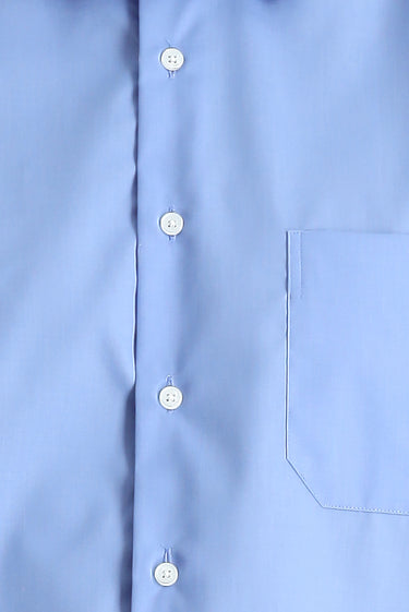 Aqua Mavisi Uzun Kol Regular Fit Non Iron Ütü Gerektirmeyen Pamuklu Gömlek