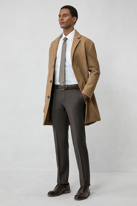 Beyaz Uzun Kol Regular Fit Klasik Yaka Cepli Pamuklu Non Iron Ütü Gerektirmeyen Gömlek