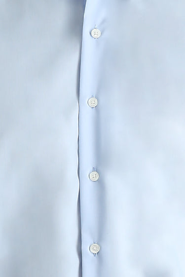 Uçuk Mavi Uzun Kol Regular Fit Non Iron Ütü Gerektirmeyen Pamuklu Düğmeli Yaka Gömlek