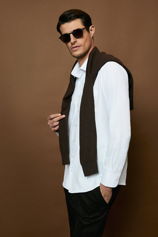  Beyaz Uzun Kol Regular Fit Klasik Yaka Pamuklu Kolay Ütülenebilir 4 Mevsim Oxford Gömlek