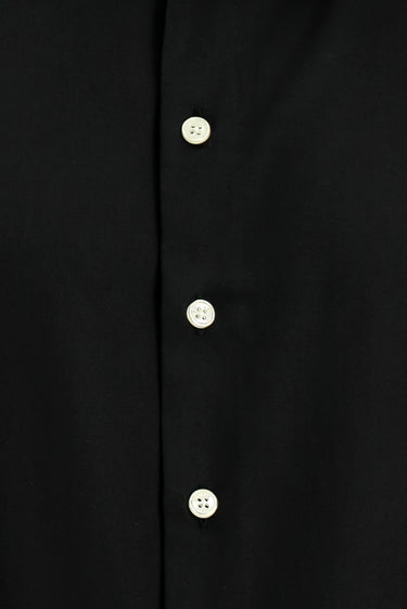 Siyah Uzun Kol Slim Fit Dar Kesim Klasik Pamuk Gömlek