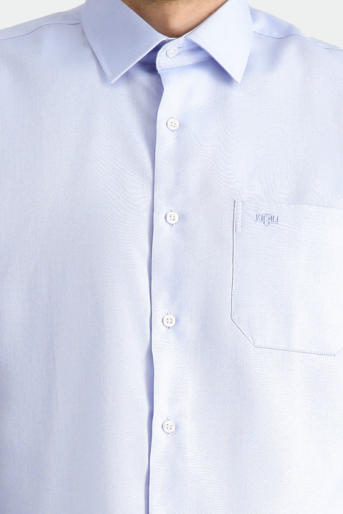 Mavi Uzun Kol Klasik Oxford Non Iron Pamuklu Gömlek