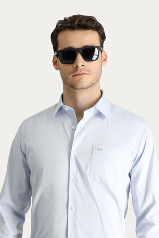  Açık Mavi Uzun Kol Klasik Non Iron Oxford Pamuklu Gömlek