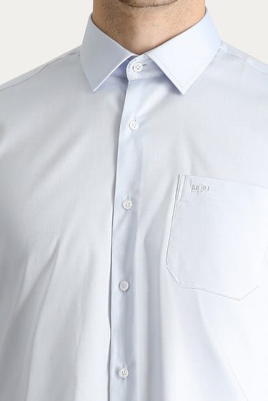 Açık Mavi Uzun Kol Klasik Non Iron Oxford Pamuklu Gömlek