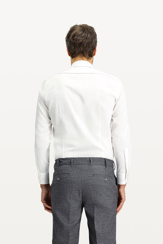  Beyaz Uzun Kol Slim Fit Dar Kesim Klasik Leke Tutmaz Pamuk Gömlek