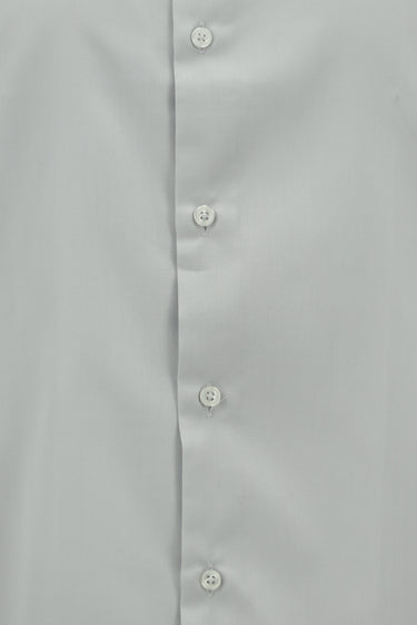  Orta Gri Uzun Kol Slim Fit Dar Kesim Pamuklu Non Iron Saten Klasik Gömlek