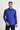 Saks Mavi Uzun Kol Slim Fit Dar Kesim Pamuklu Non Iron Saten Klasik Gömlek
